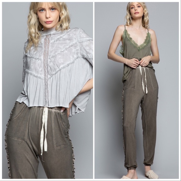 POL On the Fringe Mineral wash Joggers - Picture 7 of 12